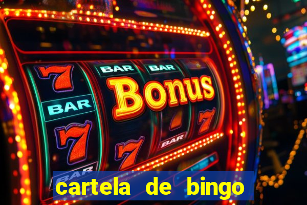 cartela de bingo cha de panela